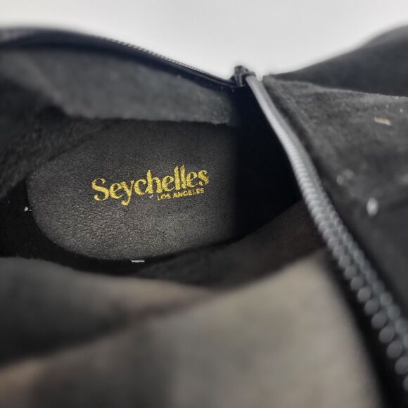 Seychelles Paradise City Leather Over the Knee Boots Black Size 7.5 - Picture 11 of 15